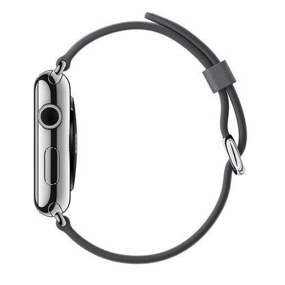 Leather Classic Strap - Apple Watch 1/2/3/4/5/6/7/8/9/10/11/SE/SE2/SE3/Ultra 1/Ultra 2/Ultra 3 - 42/44/45/46/49 MM - Dark Gray