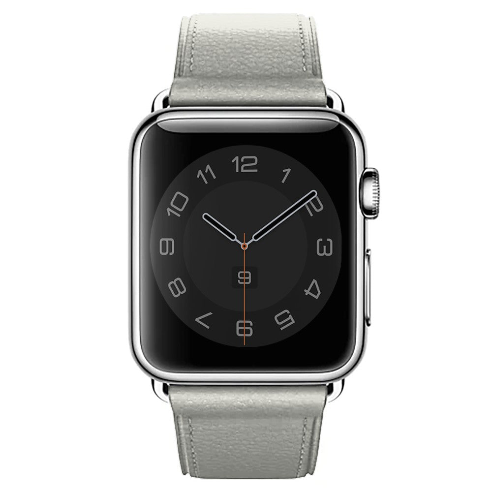 Curea Leather Classic - Apple Watch 1/2/3/4/5/6/7/8/9/10/11/SE/SE2/SE3/Ultra 1/Ultra 2/Ultra 3 - 42/44/45/46/49 MM - White