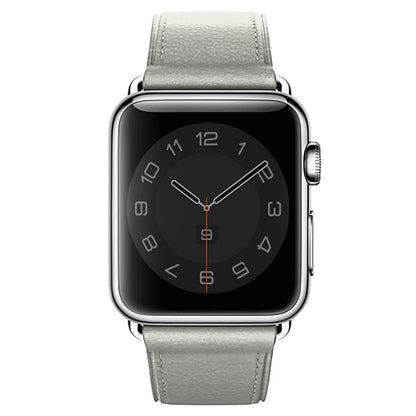 Leather Classic Strap - Apple Watch 1/2/3/4/5/6/7/8/9/10/11/SE/SE2/SE3/Ultra 1/Ultra 2/Ultra 3 - 42/44/45/46/49 MM - White