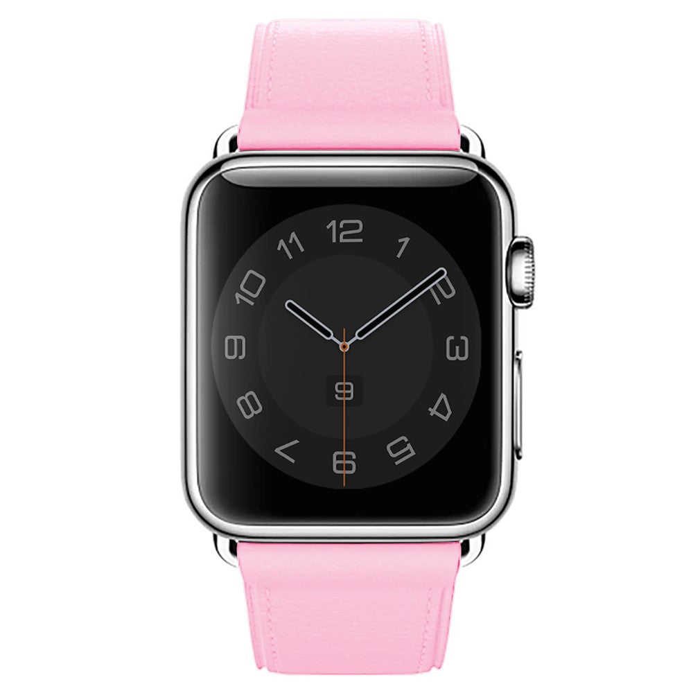 Curea Leather Classic - Apple Watch 1/2/3/4/5/6/7/8/9/10/11/SE/SE2/SE3 - 38/40/41/42 MM - Pink
