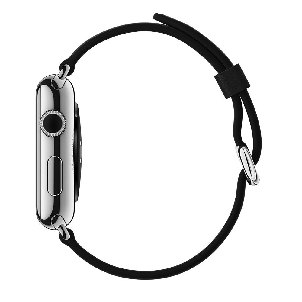 Curea Leather Classic - Apple Watch 1/2/3/4/5/6/7/8/9/10/11/SE/SE2/SE3/Ultra 1/Ultra 2/Ultra 3 - 42/44/45/46/49 MM - Black