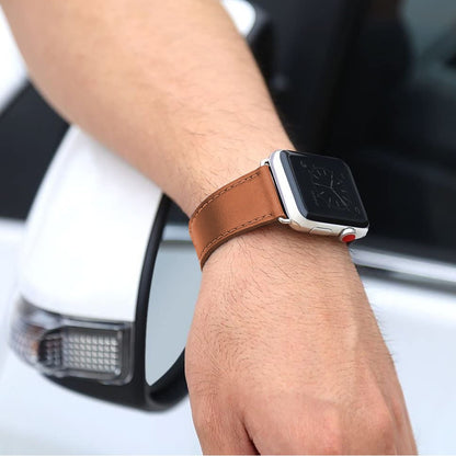 Leather Classic Strap - Apple Watch 1/2/3/4/5/6/7/8/9/10/11/SE/SE2/SE3 - 38/40/41/42 MM - Brown
