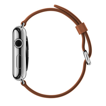 Leather Classic Strap - Apple Watch 1/2/3/4/5/6/7/8/9/10/11/SE/SE2/SE3 - 38/40/41/42 MM - Brown