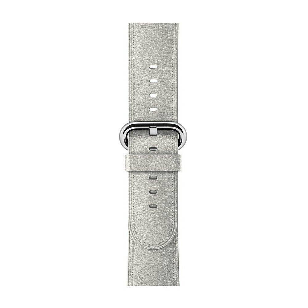 Curea Leather Classic - Apple Watch 1/2/3/4/5/6/7/8/9/10/11/SE/SE2/SE3 - 38/40/41/42 MM - White
