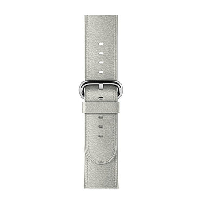 Curea Leather Classic - Apple Watch 1/2/3/4/5/6/7/8/9/10/11/SE/SE2/SE3 - 38/40/41/42 MM - White