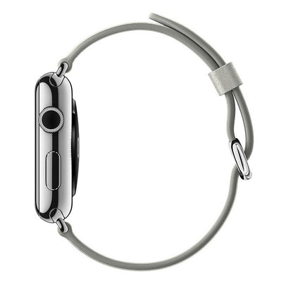 Curea Leather Classic - Apple Watch 1/2/3/4/5/6/7/8/9/10/11/SE/SE2/SE3 - 38/40/41/42 MM - White