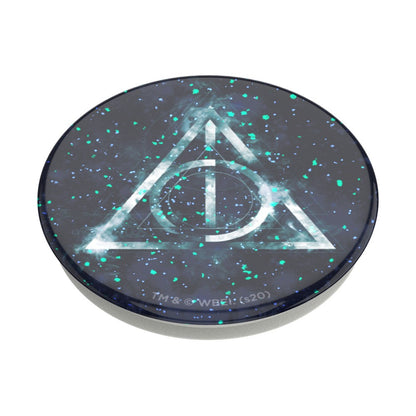Suport Popsockets PopGrip Glitter Deathly Hallows - Negru